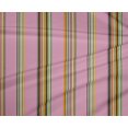 thumbnail image 3 of oneOone Tissu Polyester Lycra Tissu à Rayures Multicolores Imprimé au Mètre 56 Pouces de Large, 3 of 3