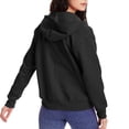 thumbnail image 4 of Hanes Womens ComfortSoft EcoSmart Full-Zip Hoodie Sweatshirt, 2XL, Ebony, 4 of 4
