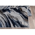 thumbnail image 4 of LaDole Rugs 3x5 ft Modern Premium Area Runner Rug | Abstract Small Carpet For Entry Way, Hallway, Home Office, Entrance Indoor Floor Décor | Blue Grey, 4 of 5