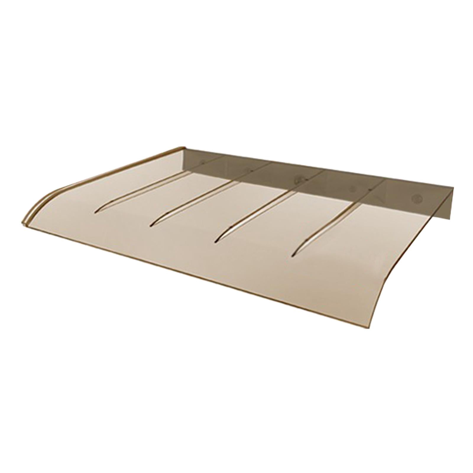 DYNWAVECA Auvent de Fenêtre Auvent de Porte Abri contre la Pluie Housse Facile à Installer Moderne, Protection contre le Soleil, la Pluie et la Neige Résistant aux Intempéries pour l'Extérieur, Patio 40x40 cm