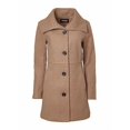 thumbnail image 4 of Sportoli Womens Mid-Length Single Breasted Wool Look Dress Coat with Pockets - Camel (Small), 4 of 7