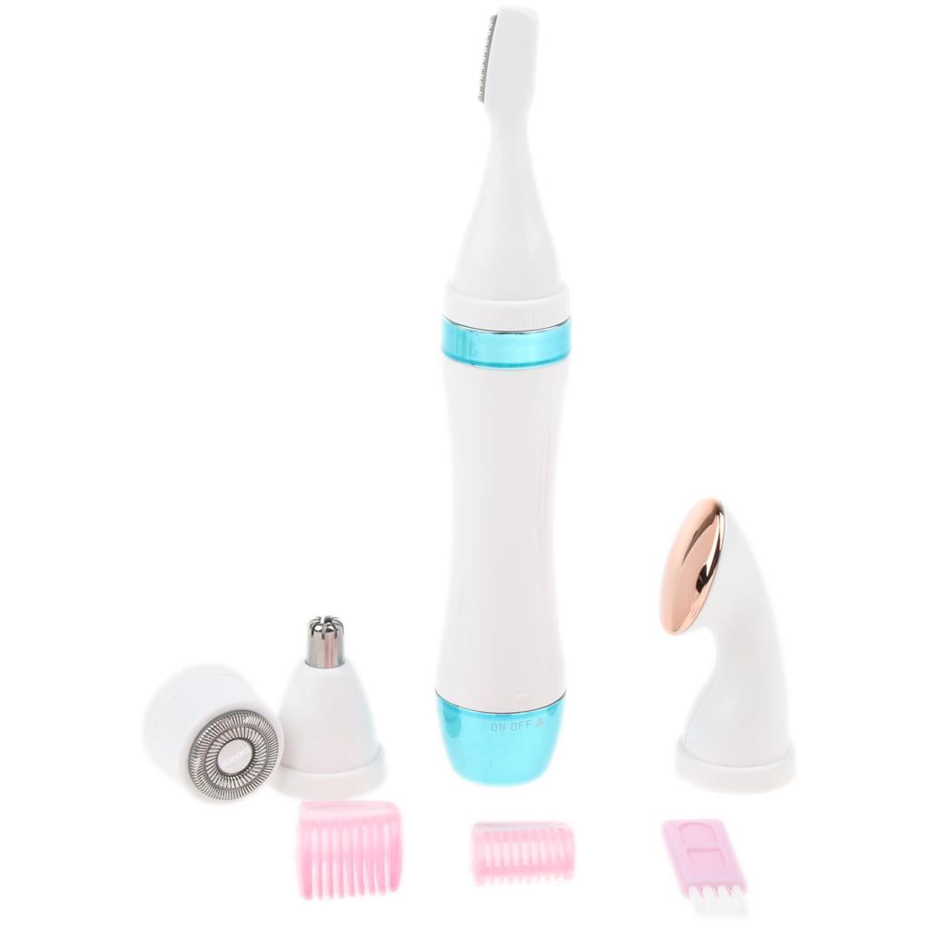MERIGLARE Machine Set Removable Device Hair Elator Facial Massage Head Cleaning Brush ABS Blue