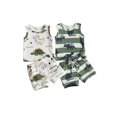 thumbnail image 3 of goowrom Baby Tracksuits Set, Cartoon Dinosaur Vest + Shorts, 3 of 10