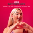 thumbnail image 4 of JLab Go Pop+ True Wireless Earbuds, Dark Pink, Bluetooth, IPX4, Be Aware Mode, Customize Sound, Controls, 4 of 8