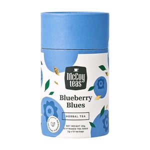 McCoy Teas Blueberry Blues Thé à base de plantes, sachets de thé à la pyramide avec des fruits & Mélange floral, 10 Nombre