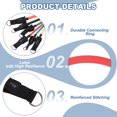thumbnail image 3 of Uxcell Resistance Tube Bands, 30 lbs Stackable Single Resistance Band Exercise Band Stretch Band for Working Out Man Home, Red, 3 of 5