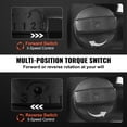 thumbnail image 4 of VEVOR 1 Inch Air Impact Wrench, Up to 5175 ft-lbs Beast Reverse Torque Output Pneumatic Impact Gun w/ 8 Inch Extended Anvil for Repairs and Maintenance of Heavy Duty Machinery / Semi-Truck / Bus, 4 of 9