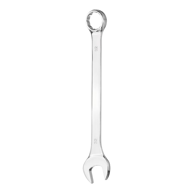 Combination Wrench 32mm Metric 12-Point Box and Open End 45# Carbon Steel
