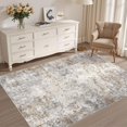 thumbnail image 1 of x Area Rug Living Room Rugs Washable Neutral Modern Abstract Soft Thin Large Rug Indoor Floor No Slip Rug Carpet for Bedroom Under Dining Table Home Office Decor Grey, 1 of 8
