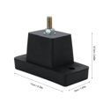 thumbnail image 4 of Shock Pad Base 500 Kg Load-Bearing Outdoor Air Conditioning Bracket Cushion, Shock Pad, Base Cushion, For Air Conditioning Outdoor Air Conditioning Bracket, 4 of 8