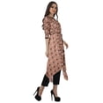 thumbnail image 3 of Moomaya Asymmetric Kurti With Pant Indian Tunic Tops Printed Kurti Set For Women, 3 of 6