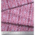 thumbnail image 3 of Soimoi Viscose Chiffon Fabric Damask Ethnic Print Sewing Fabric Yard 42 Inch Wide, 3 of 3