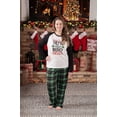 thumbnail image 4 of PatPat Christmas Letter Contrast Top and Plaid Pants Family Matching Pajamas Sets, 4 of 13