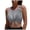 S-Grey, variant on Women's High Neck Cut Out Tie Knot Front Tankini Bikini Top Swimsuit Stylish Beachwear Summer Swimwear Comfortable Swim Tank Set