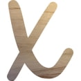 thumbnail image 1 of Wooden Letter X Craft Project, 4'' Tall Small Unfinished Wood Alphabet Letter, DIY, 1 of 3