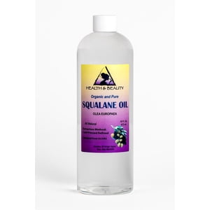 Squalane oil olive-derived anti-aging moisturizer cold press pure 64 oz