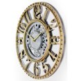 thumbnail image 3 of Infinity Instruments 20031GS Engrenage Décoratif 15,5 Pouces Horloge Murale, Or et Argent, 3 of 7