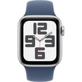 thumbnail image 2 of Apple Watch SE2 40mm GPS Silver Aluminum Case with Denim Sport Band M/L, 2 of 3