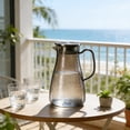 thumbnail image 2 of Bouilloire à Thé en Acier Inoxydable avec Passoire Intégrée et Texture Martelée – Capacité de 1,0 L / 1,5 L / 1,8 L – Options de Couleur Brun Gris Transparent, 2 of 6