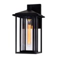 thumbnail image 1 of CWI Lighting Crawford 1 Light Black Outdoor Wall Light, 1 of 4