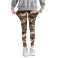 thumbnail image 2 of RXIRUCGD Pantalon Camouflage Imprimé pour Filles Taille Haute Extensible Collants Doux Leggings d'Été pour Enfants pour l'École ( Café, Taille : 3 Ans ), 2 of 5