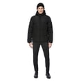 thumbnail image 2 of Dark Black Men's Insulated Puffer Jacket, 2 of 6