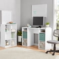 thumbnail image 4 of Mainstays 4-Cube Storage Desk, White Grain, 4 of 6