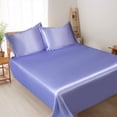 thumbnail image 4 of Ohufall Queen Bed Sheet Set 3 Piece Ice Silk Bed Sheets Solid Color Summer Cooling For Home, 4 of 4