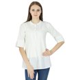 thumbnail image 1 of Robe Haut Boho Unie Tenue Décontractée Tunique Vêtements pour Femmes Coton Robe d'Été, 1 of 4