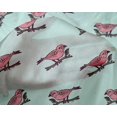 thumbnail image 4 of oneOone Silk Tabby Fabric Branch & Bird Block Print Sewing Fabric BTY 42 Inch Wide, 4 of 4