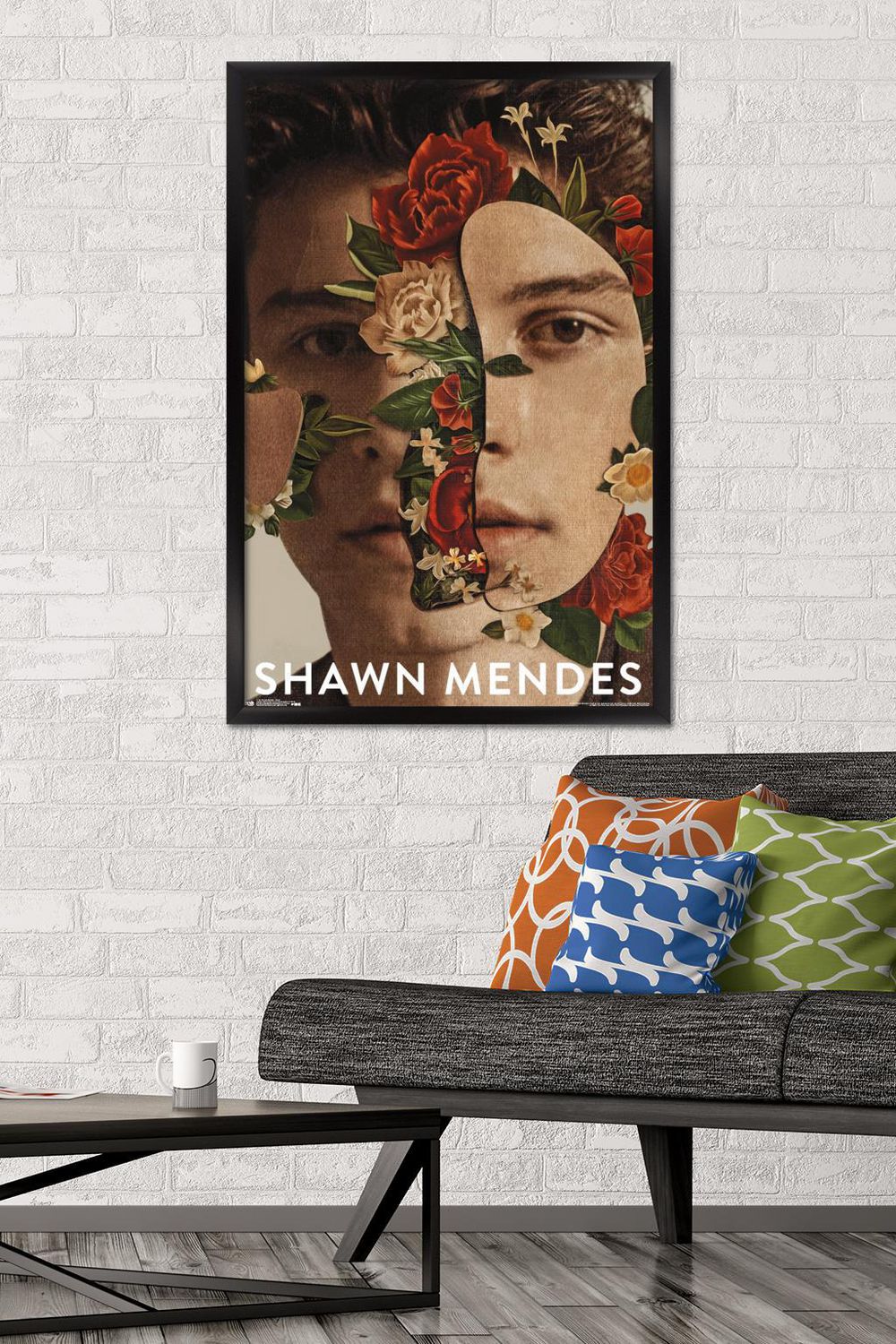 Shawn Mendes - Floral Wall Poster, 22.375" x 34"
