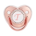 thumbnail image 1 of XZNGL Baby Pacifier 26 Letter Name Initials Clip Silicone Baby Pacifier Golden Shiny Newborn Pacifier, 1 of 1
