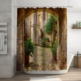 thumbnail image 4 of Shower Curtain 70x70 Inch With 12 Plastic Hooks Waterproof Shower Curtain Bathroom Heavy Side Shower Curtain Machine Washable Quick Dry, 4 of 6