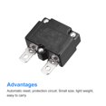 thumbnail image 4 of Unique Bargains Circuit Overload Protector 15A AC125/250V DC32V Automatic Reset Thermal Circuit Breaker 2pcs, 4 of 5