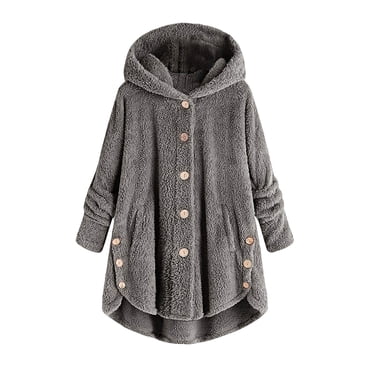 2025 Plus Cardigan Size Women Womens Cardigan Petite Wool Coat Jacket Hooded Fair Trade Cardigan Button Winter Tops Loose Evening Cardigans for Women Women's