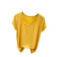 thumbnail image 1 of Yuyuzo Hauts de Pyjama Grande Taille pour Femmes Manches Courtes Haut de Pjs Col Rond Chemises de Nuit Doux Confortables Vêtements d'Intérieur, 1 of 3
