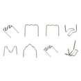 thumbnail image 3 of eccomum Universal 100 Pcs/Set Precut 0.6mm-0.8mm Hot Flat Staples For Stapler Welder tool, 3 of 7
