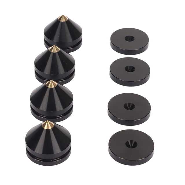4 Pcs Coussinet d'Isolation pour Pieds de Haut-Parleur, Base de Coussinet Anti-Vibration pour Haut-Parleur, Égaliseur de Bande Coussinet d'Isolation pour Plateau Tournant à Haute Rigidité, Réduction du Bruit