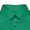 thumbnail image 5 of Dress Shirts for Men with Pocket Long Sleeve Big & Tall Tshirts Shirt Button-Down Collared Wrinkle-Free Solid Color Business Work Tops, 5 of 5