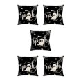 thumbnail image 2 of QualitChoice Soft And Easy-care Halloween Throw Pillow Covers For Creepier Look JYM328-2 5Set, 2 of 6