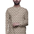 thumbnail image 3 of Atasi Designer Kurta Pajama For Men Printed Angrakha Kurta Set Summer Clothing, 3 of 3