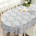 thumbnail image 1 of Oval Grey Tablecloth 60x120in for Oval Table Waterproof Table Cloths for Dining Room Indoor Outdoor Table Cloth, 1 of 5