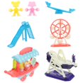 thumbnail image 2 of Bamboohart 1 Ensemble de Jouets de Parc d'Attractions pour Enfants Jouets de Maison de Jeu Jouets de Dessin Animé Roue Ciel Jouets de Jeu d'Imitation, 2 of 11