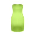 thumbnail image 4 of EGNMCR Robes de Fête pour Femmes Femmes Printemps et Été Couleur Unie Col Droit Moulant Passe-Partout Robe de Boîte de Nuit, 4 of 4