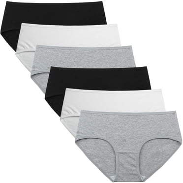 INNERSY Culottes pour Femmes en Coton Extensible, Hipster, Respirantes, Lot de 6 (Moyen, Floral)