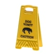 thumbnail image 1 of Milaget Miniature Warning Sign 1.5cmx2.5cm Decorative Item Yellow Caution Sign Model Dog Vomit, 1 of 9
