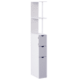 thumbnail image 1 of HOMCOM Narrow Bathroom Floor Cabinet with Drawer, Open Shelves, 1 of 10