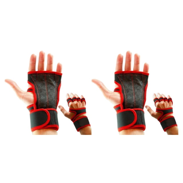 Decodeary 2pieces Stay Comfortable And Stylish With Breathable Gym Gloves Lightweight Red S 2Set