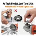 thumbnail image 3 of Angle Grinding Tool Flange Nut, M14 Thread Angle Grinder Flange Nut, Quick Clamping Replacement Part, Perfect Compatibility, Durable Construction, for Replacement & Fixing Cutting Disc (1PC), 3 of 7