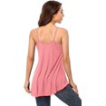 thumbnail image 4 of Débardeur Fluide pour Femme Camisole avec Spaghetti Réglable Casual Cami Débardeur, 4 of 6